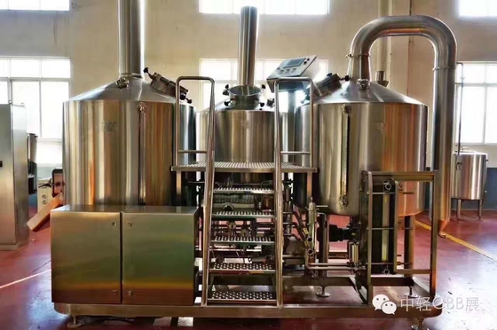 SUS 304 van het de Grote Schaal Brouwend Materiaal van 7Bbl Semi de Automatische Controlesysteem
