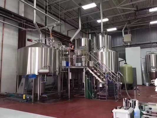 Vier Schipambacht Het Roestvrije staalstoom van het Bierbrouwenmateriaal het Verwarmen