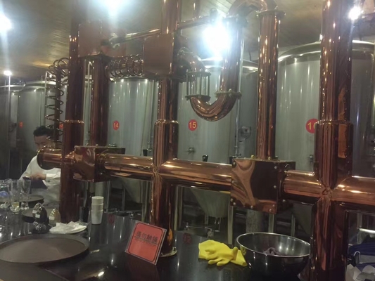 de Ambacht van 380V 50Hz Het Systeem van het Huismicrobrewery van het Bierbrouwenmateriaal 3 Jaar Garantie