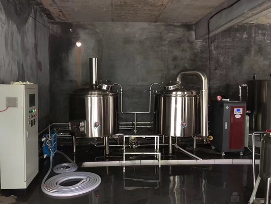 500L 2 Schipambacht Systemen van Microbrewery van het Bierbrouwenmateriaal Kant en klare