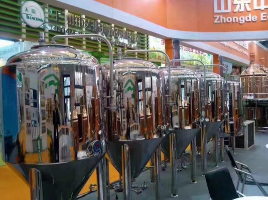 Industrieel Grote Schaal het Brouwen Materiaal 5 het Systeemplc van Bbl Brouwende controle