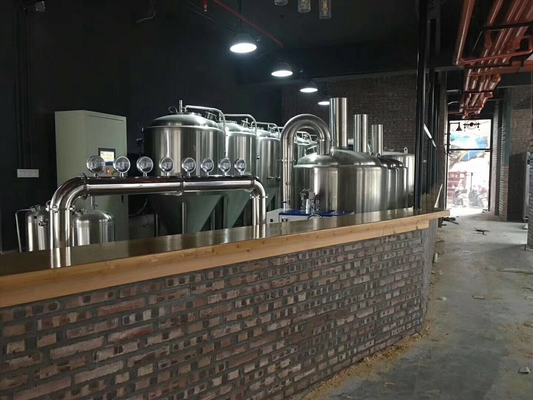 Commerciële Kleinschalige Brouwende Materiaal Brouwende Systemen 10Hl - 30Hl-brouwerij