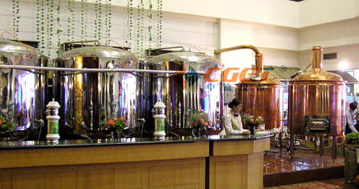 Restaurantkoper het Brouwen Materiaalstoom die de Schepen van 1000L verwarmen 2 of 3