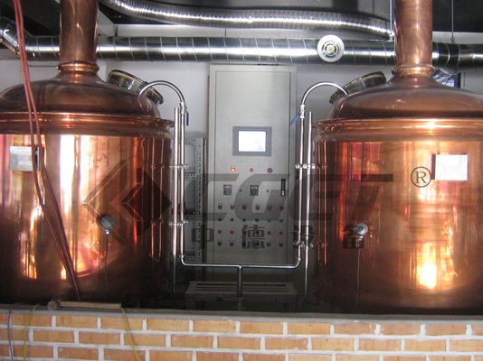 het Rode Koper die van 100l 500l 1000l   Materiaal, MiniBierbrouwensysteem brouwen