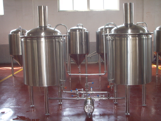 Groot Van het het Roestvrije staalvaatje van het Bierbrouwenmateriaal Vat 5 het Brouwende Systeem van Bbl