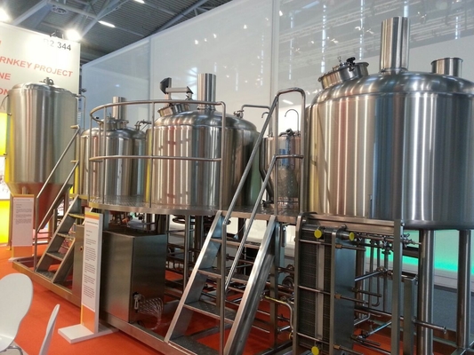 Van het de Machineroestvrije staal van Microbrewery van de voedselrang de Industriële Brouwende Systemen