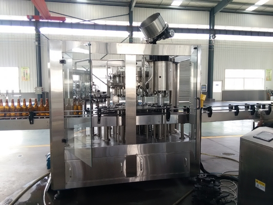 3 in 1 Sus304-Machine van het Glasflessenvullen voor Ambachtbrouwerij Sprankelende Drank
