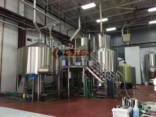 3 het Bier die van de schipambacht Materiaalstoom maken die 15bbl-Brouwerijsysteem verwarmen