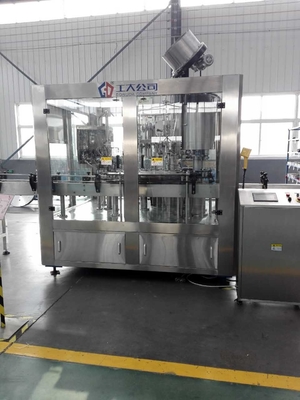 Elektrische 3 in 1 van het de Machinebier van het Glasflessenvullen Capsuleermachine van de de Wasmachinevuller