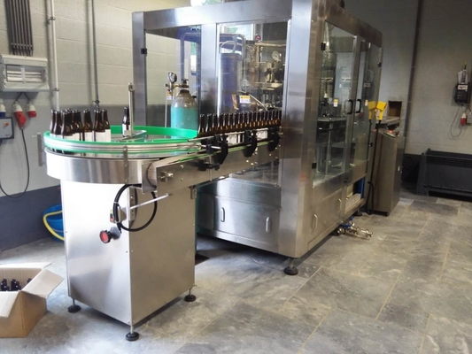 Elektrische 3 in 1 van het de Machinebier van het Glasflessenvullen Capsuleermachine van de de Wasmachinevuller