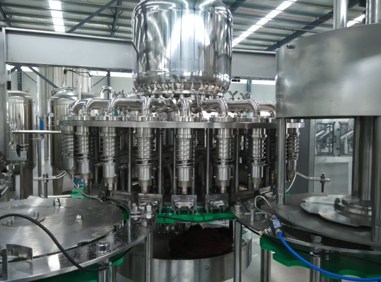 6000 BPH Geautomatiseerde de Was van het Drank Bottelende Materiaal het Vullen het Afdekken Machine