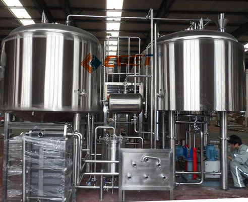 De Ambacht van SUS 304 Het Brouwende Systeem van het Bierbrouwenmateriaal 2000L met ISO-Gediplomeerd Ce