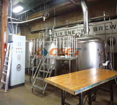 De Ambacht van SUS 304 Het Brouwende Systeem van het Bierbrouwenmateriaal 2000L met ISO-Gediplomeerd Ce
