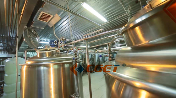 De Ambacht van SUS 304 Het Brouwende Systeem van het Bierbrouwenmateriaal 2000L met ISO-Gediplomeerd Ce